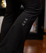 Open Hem Leggings // Black