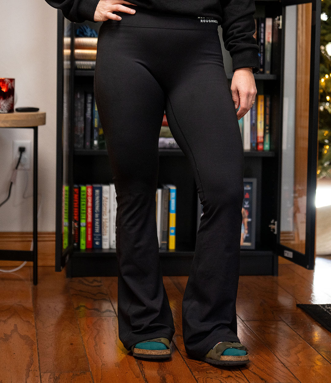 Open Hem Leggings // Black