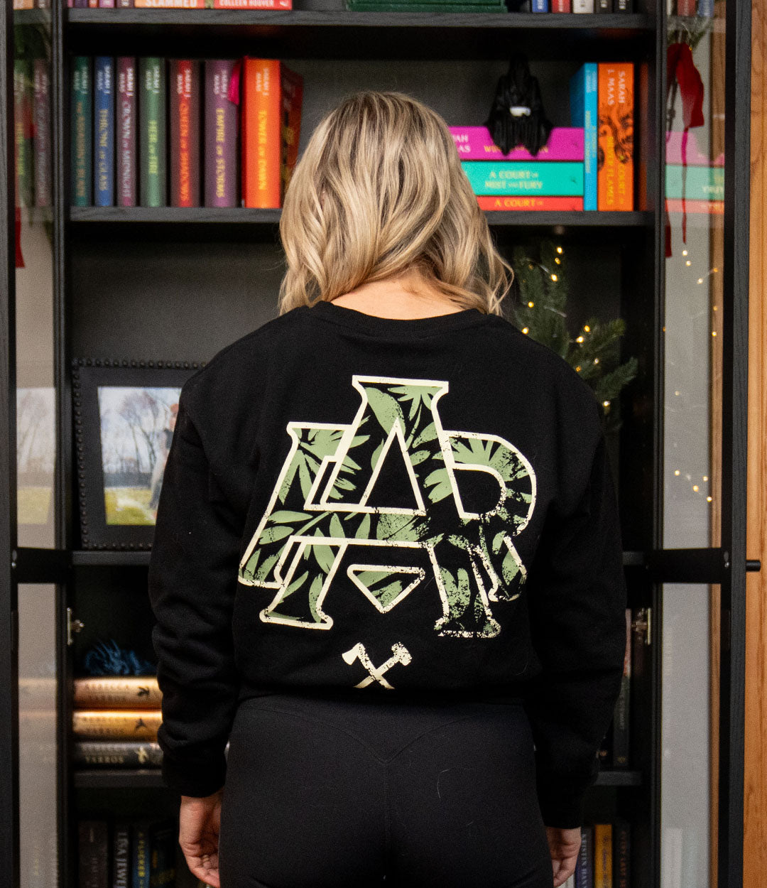 Women's Cropped Crew // Monogram Sage