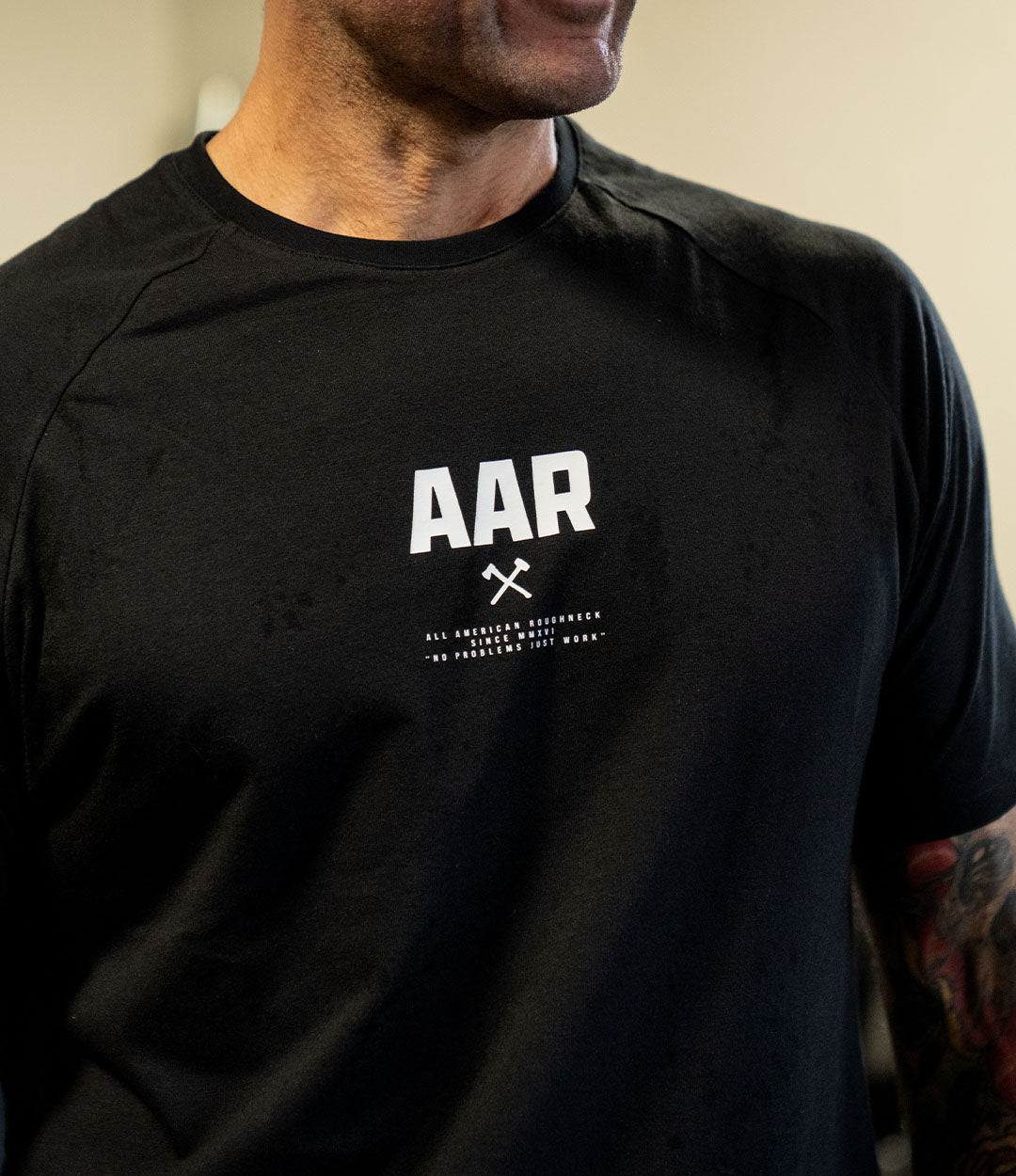 Raglan Tee // No Problems – All American Roughneck