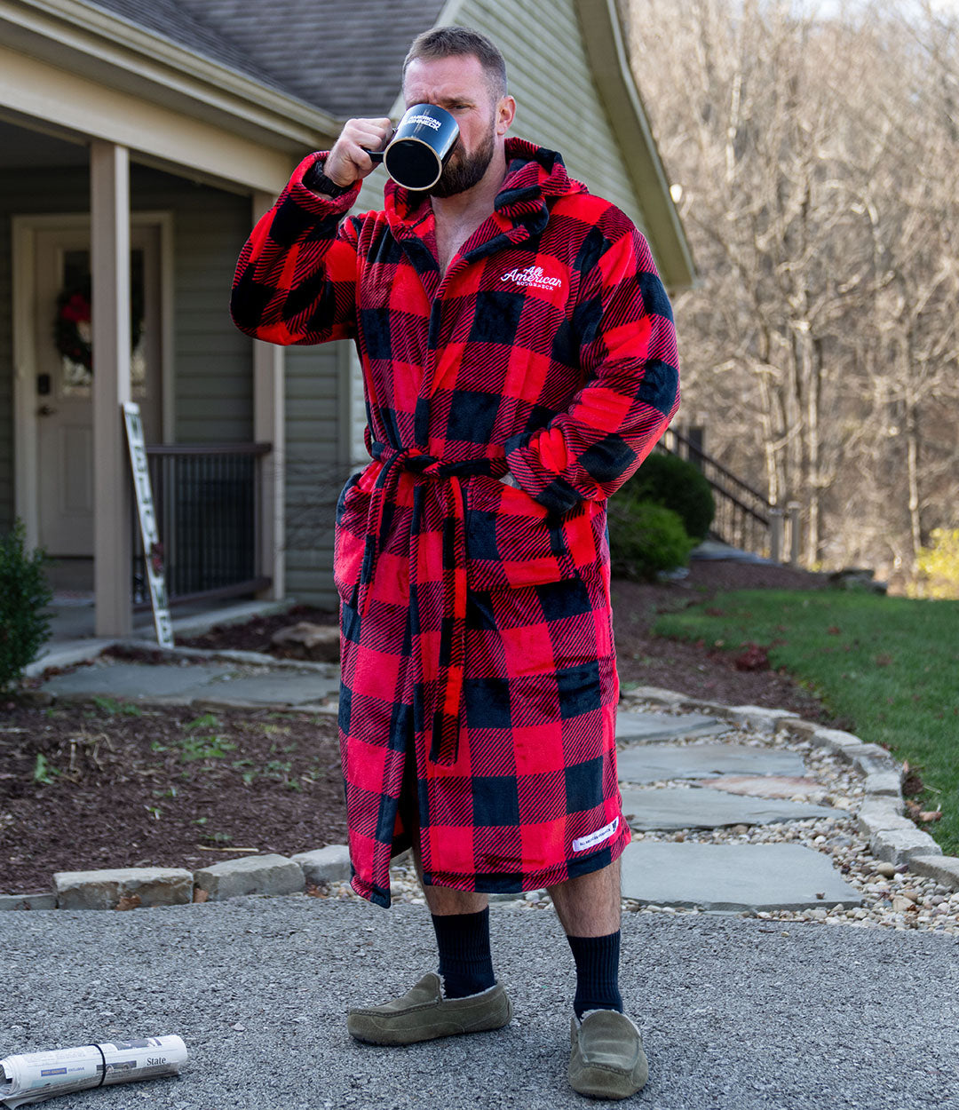 Plush Robe // Buffalo Check