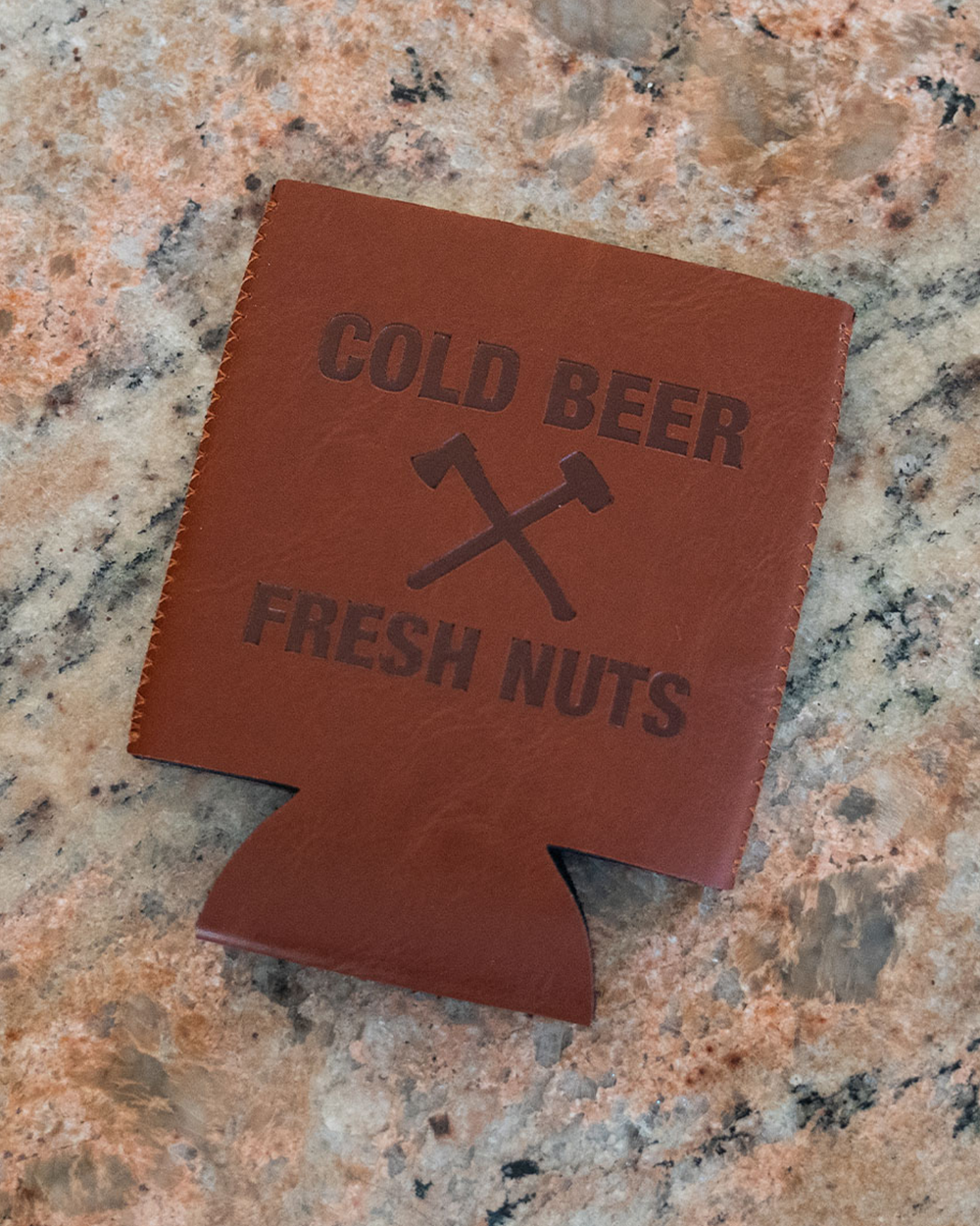 Cold Beer & Fresh Nuts Koozie