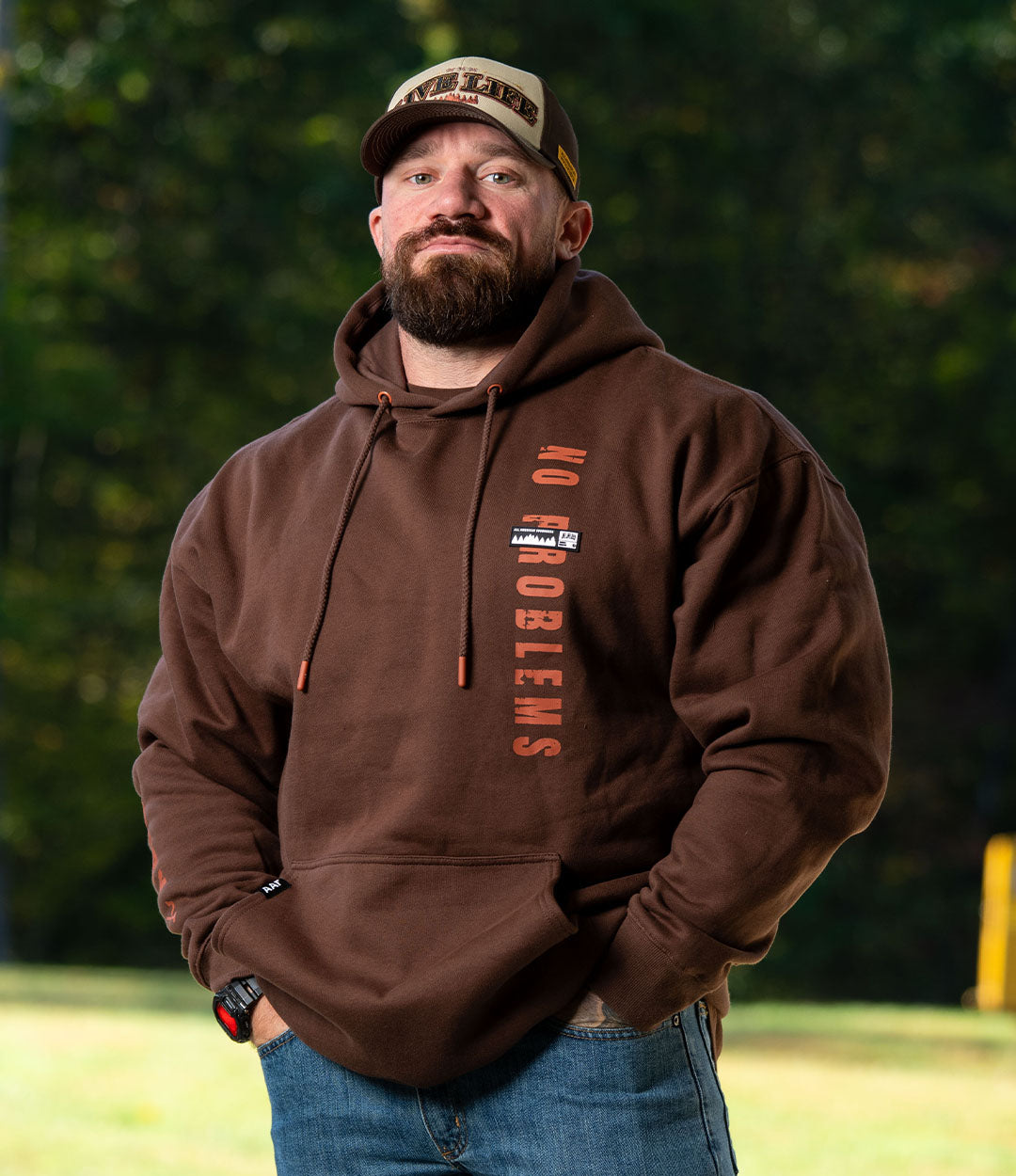 Dark Timber No Problems Hoodie