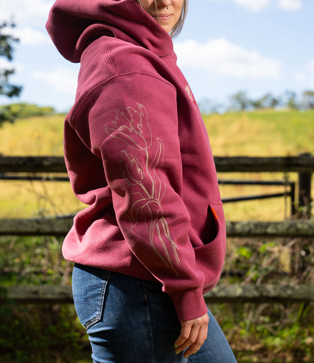 flower punch hoodie(unisex)/2color | KNUTH MARF