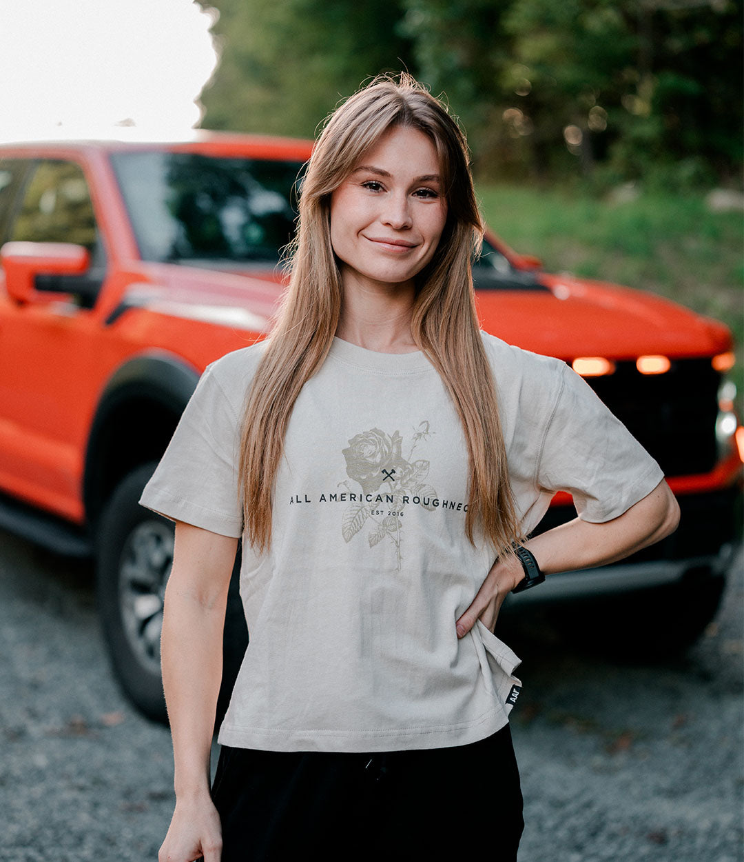 Women's Relaxed Tee // Beige Thorn
