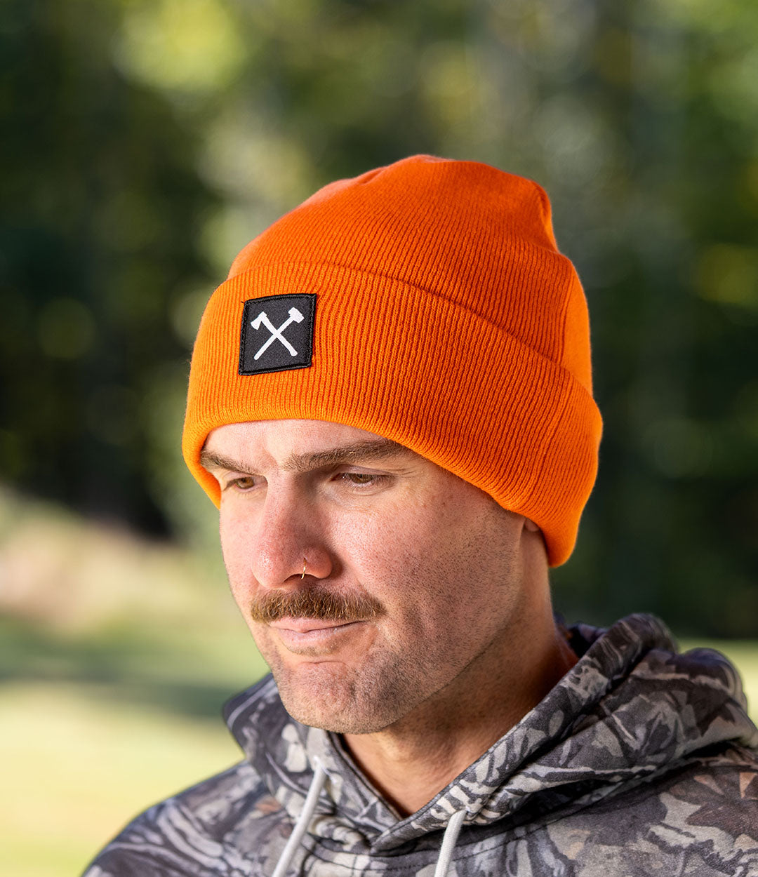 Beanie // Orange Icon Patch