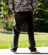 Open Hem Cargo Sweats // Black