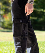 Open Hem Cargo Sweats // Black
