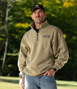 Light Plush Quarter Zip // Dusty Sage