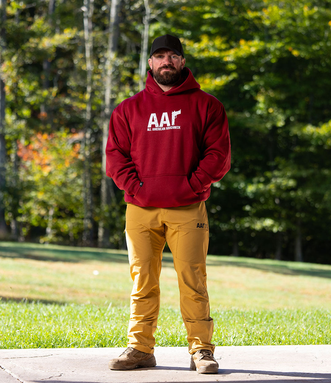 Logo Light Plush Hoodie // Brick Red