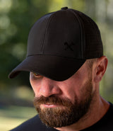 6 Panel Performance // Black on Black Icon