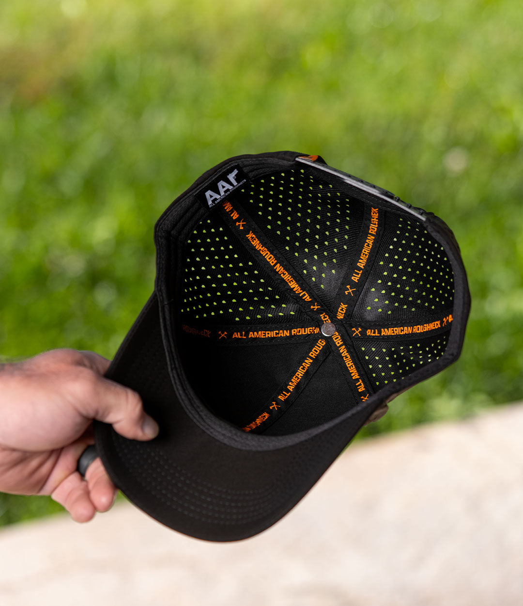 6 Panel Performance // Orange on Black Icon