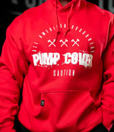 White on Red Pump Cover Hoodie