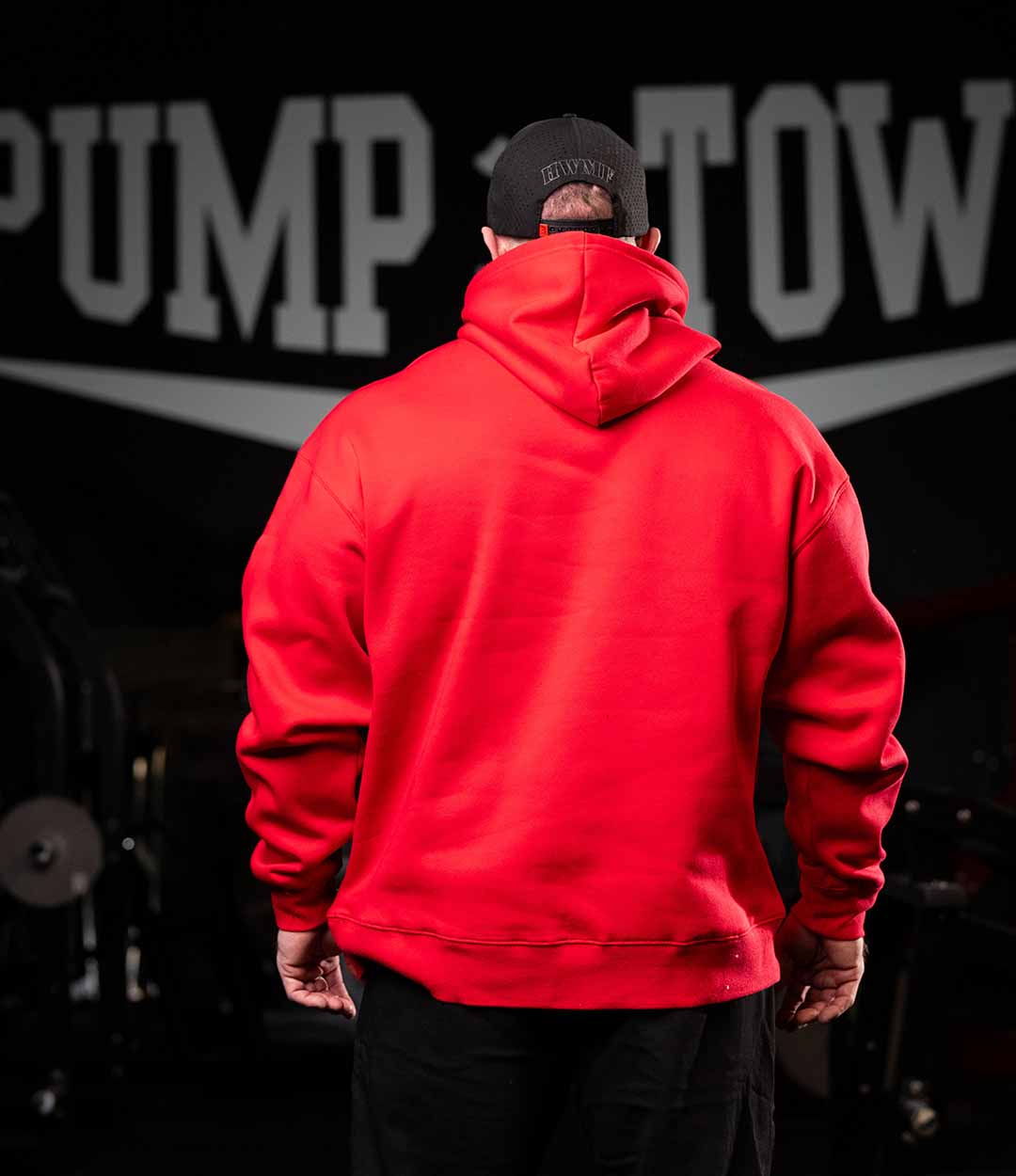 White on Red Pump Cover Hoodie