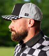 Checkered Camo 5 Panel Performance Hat