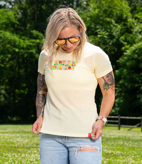 HWMF Retro Women's Cut Tee - Yellow