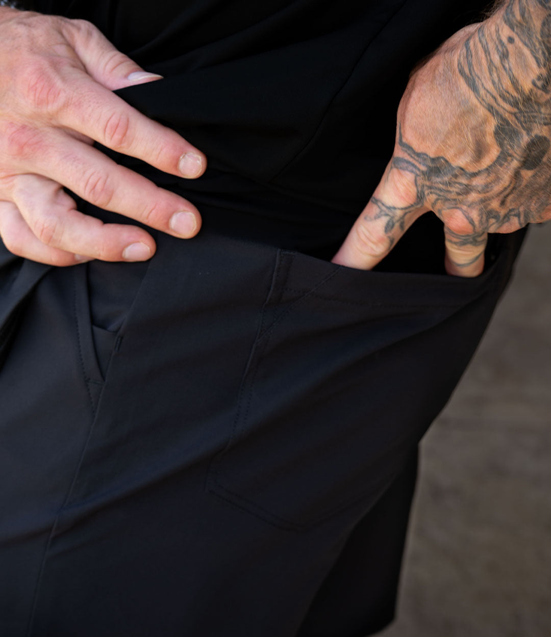 Black LT Hybrid Short