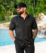 AAR Midnight Black Button Down