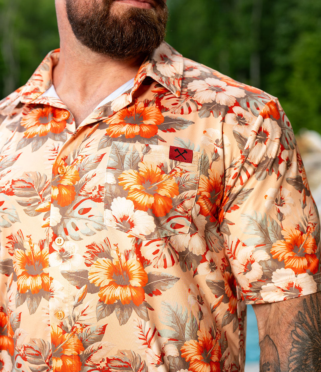 AAR Maui Floral Button Down