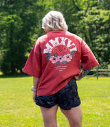 AAR Floral Cropped Drop Shoulder