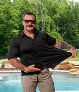 Performance Button Down // Midnight Black