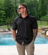 Performance Button Down // Midnight Black