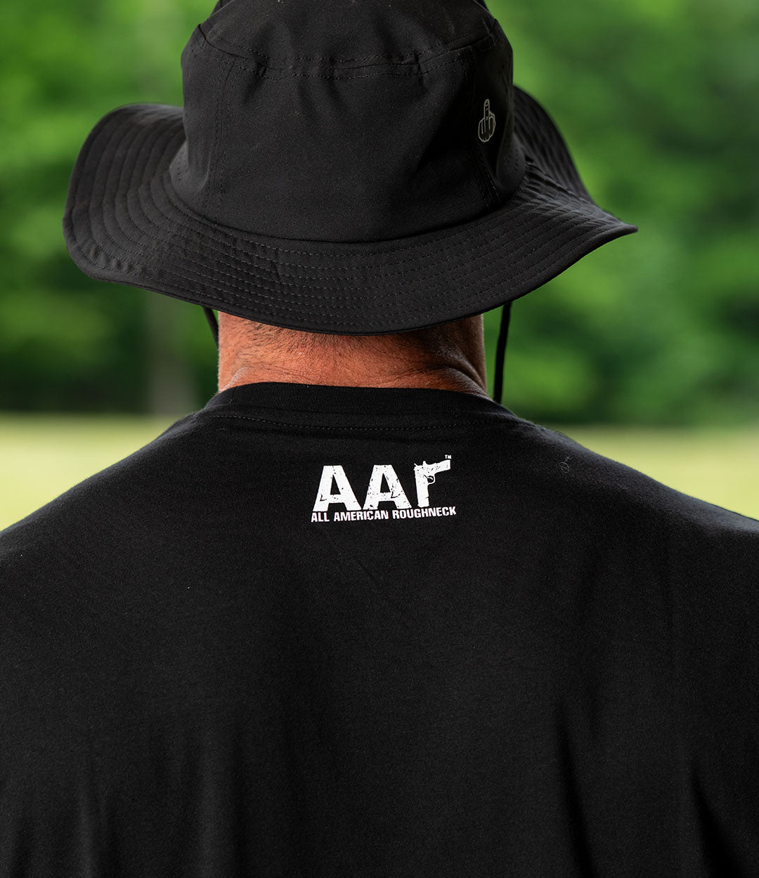 Custom Pocket Tee // Black HWMF FU