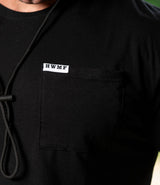 Custom Pocket Tee // Black HWMF FU