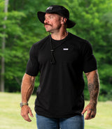 Custom Pocket Tee // Black HWMF FU