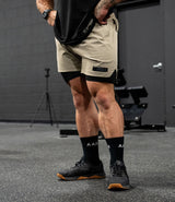 Seastone Grey Training Shorts