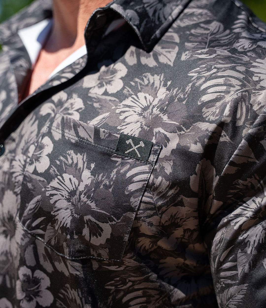 Performance Button Down // Grayscale