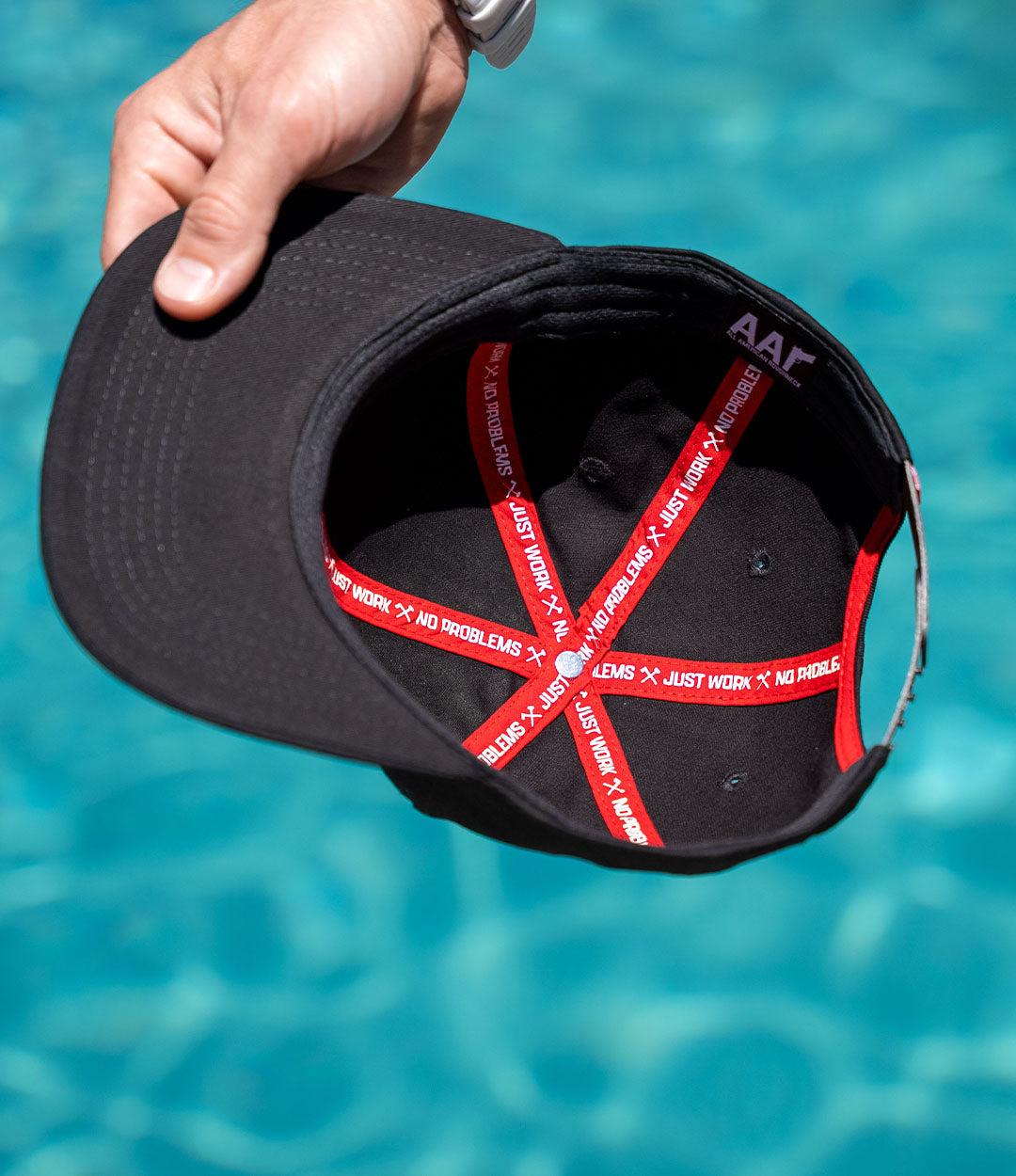Cotton Flat Brim Snapback // Skull Palms