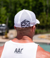 Mesh Back Flex // Black on White