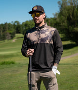 Quarter Zip // Earth Camo