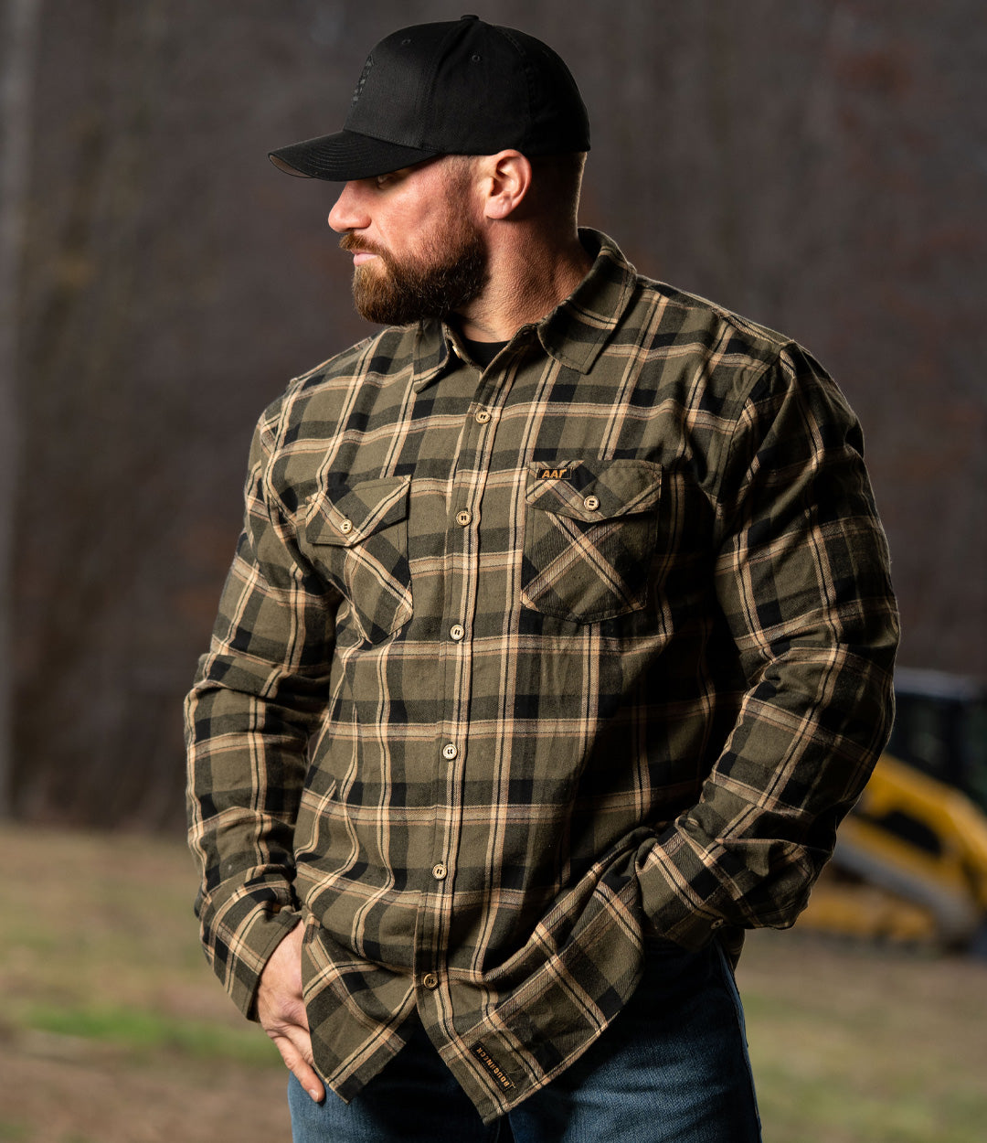 The Backwoods Flannel // Moss - All American Roughneck
