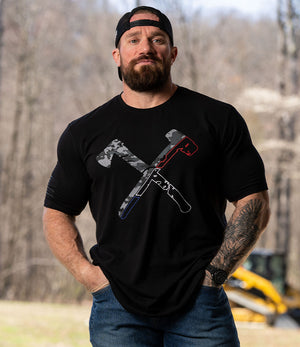 Camo Split Axe Tee