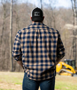 The Backwoods Flannel // Dusted Khaki & Navy