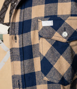 The Backwoods Flannel // Dusted Khaki & Navy