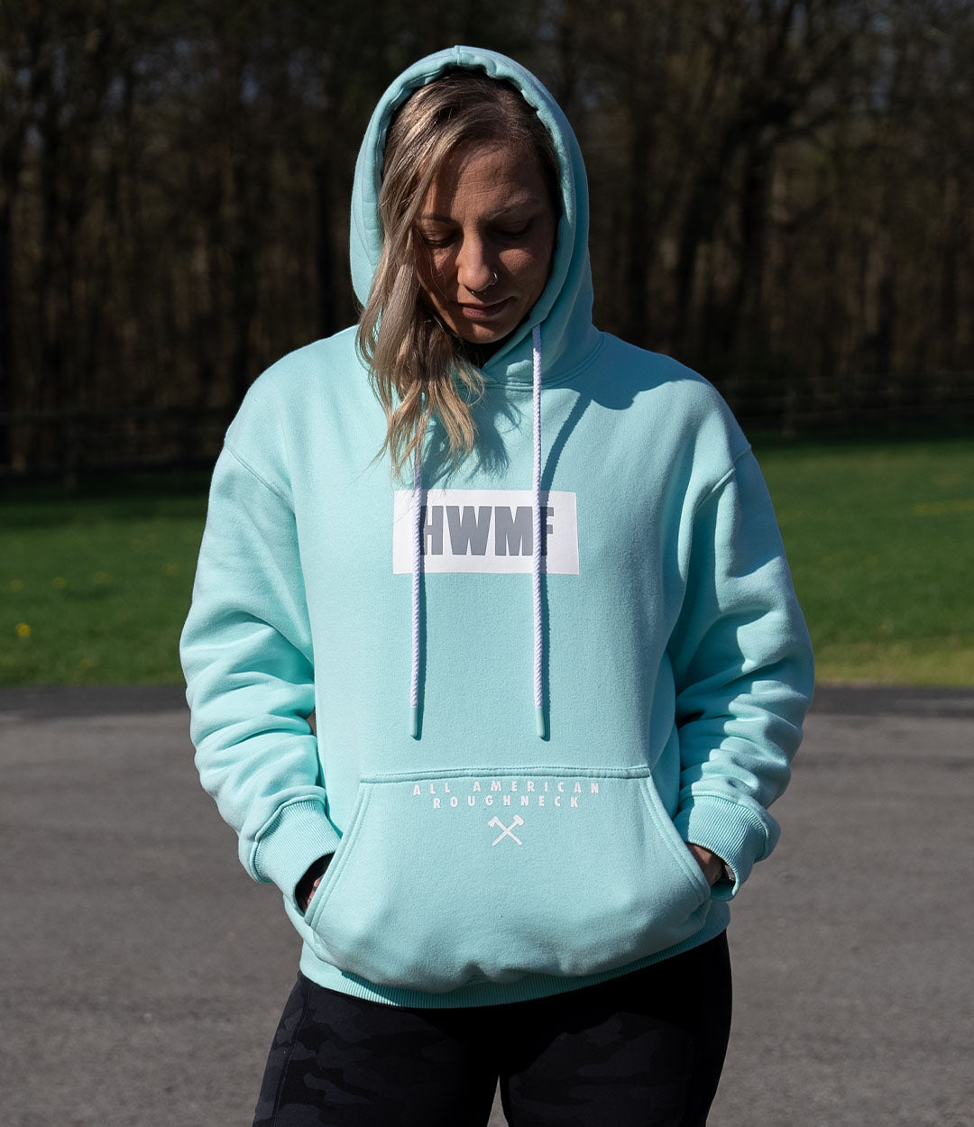 Women's Seafoam HWMF Work Hoodie