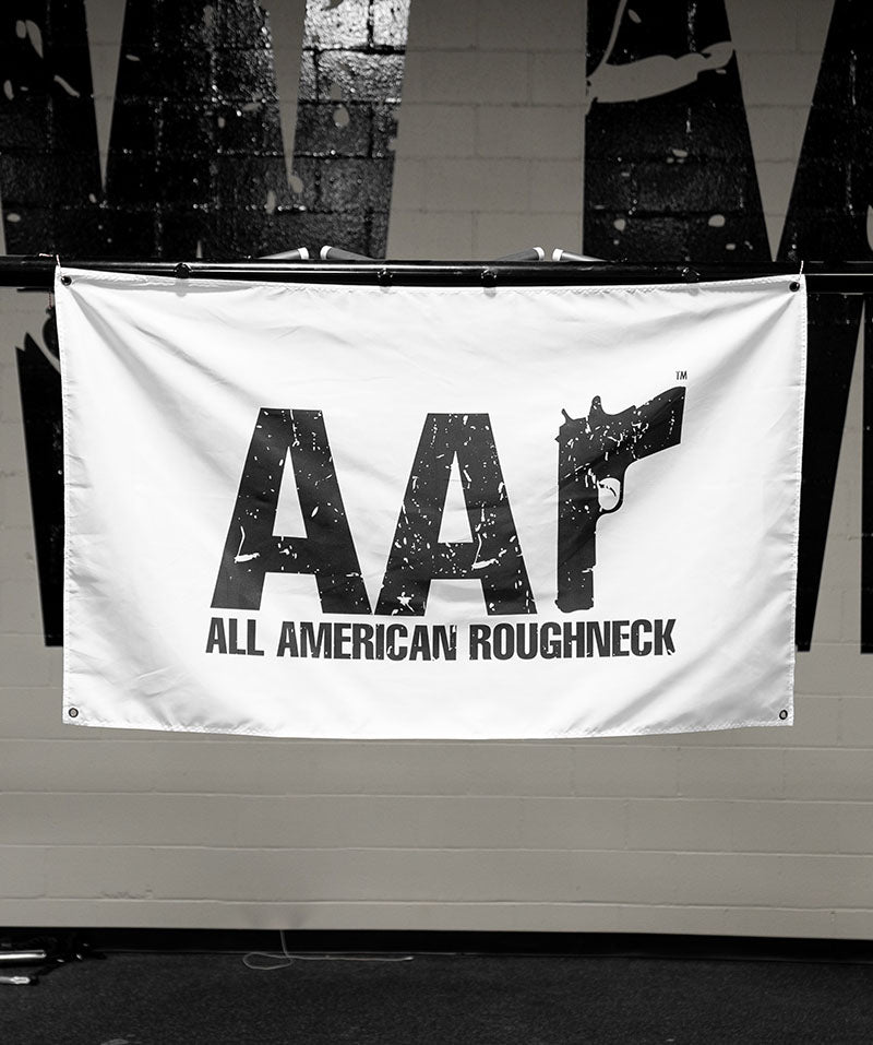 AAR Logo Flag - Black on White