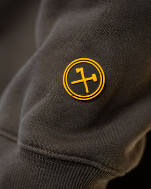 Rubber Patch Work Hoodie