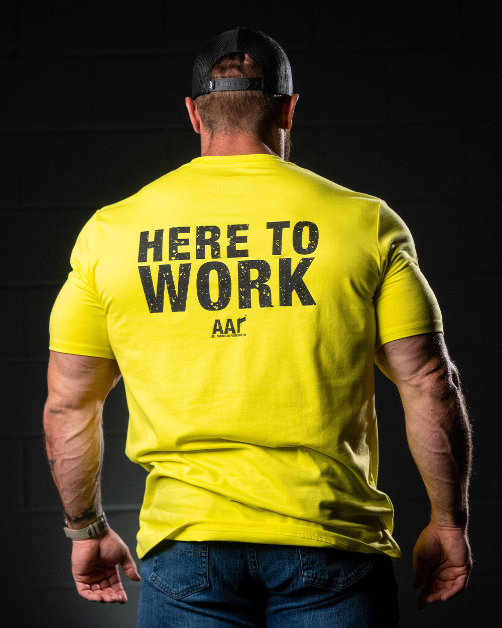 Yellow Hi-Vis Workmans Pocket Tee