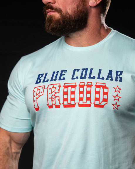 Patriotic Blue Collar Proud Tee